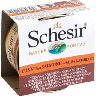 Schesir Tuna With Salmon In Natural Gravy