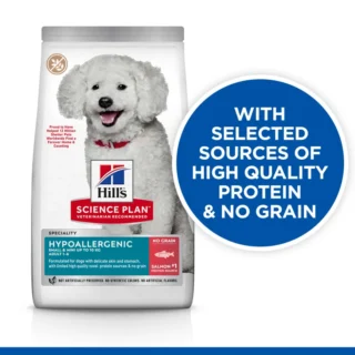 Hills Science Plan Adult Small & Mini Grain Free Hypoallergenic Salmon