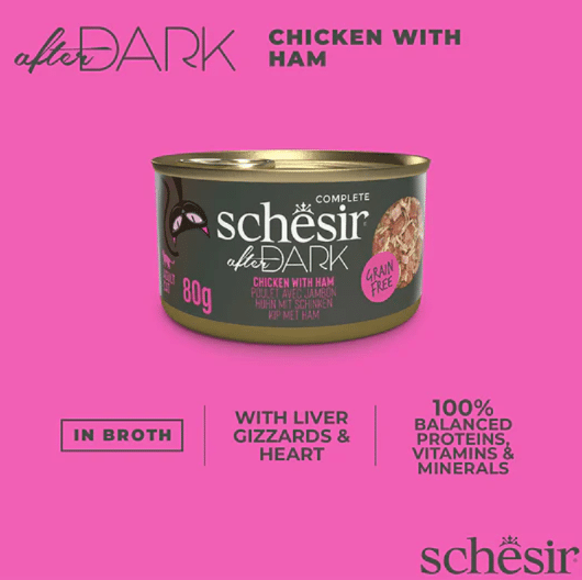 SCHESIR AFTER DARK CHICKEN WITH HAM IN BROTH IN CAN 80G