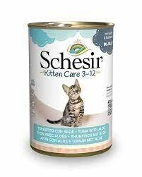 SCHESIR CAT KITTEN TUNA IN JELLY 140GR