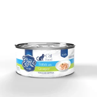 Egeo Cat Adult Wet Food Tuna with Grouper in jelly 85g