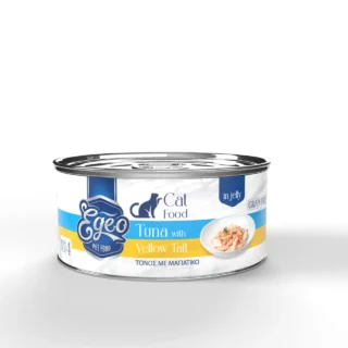 Egeo Cat Food Adult Wet Tuna with Yellow Tail in jelly 85g
