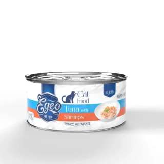 Egeo Cat Adult Wet Food Tuna with Shribs in jelly 85g