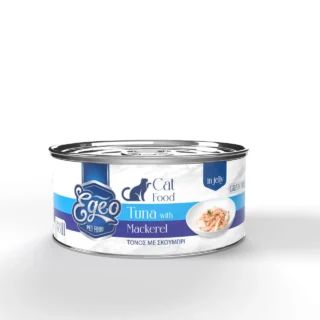 Egeo Cat Food Adult Wet Tuna and Mackerel in jelly 85g