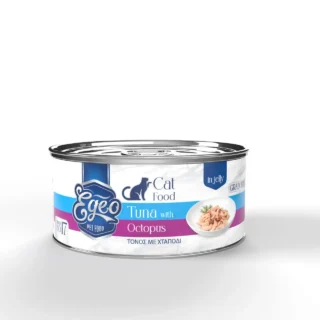 Egeo Cat Adult Food Wet Tuna With OctOpus in jelly 85g