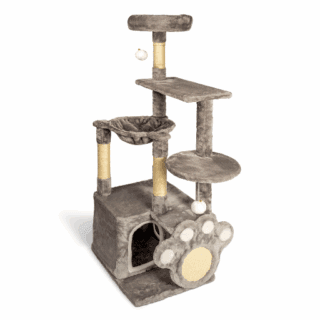 GLEE SCRATCHING POST HARMONIA LIGHT GREY 48x40x135cm