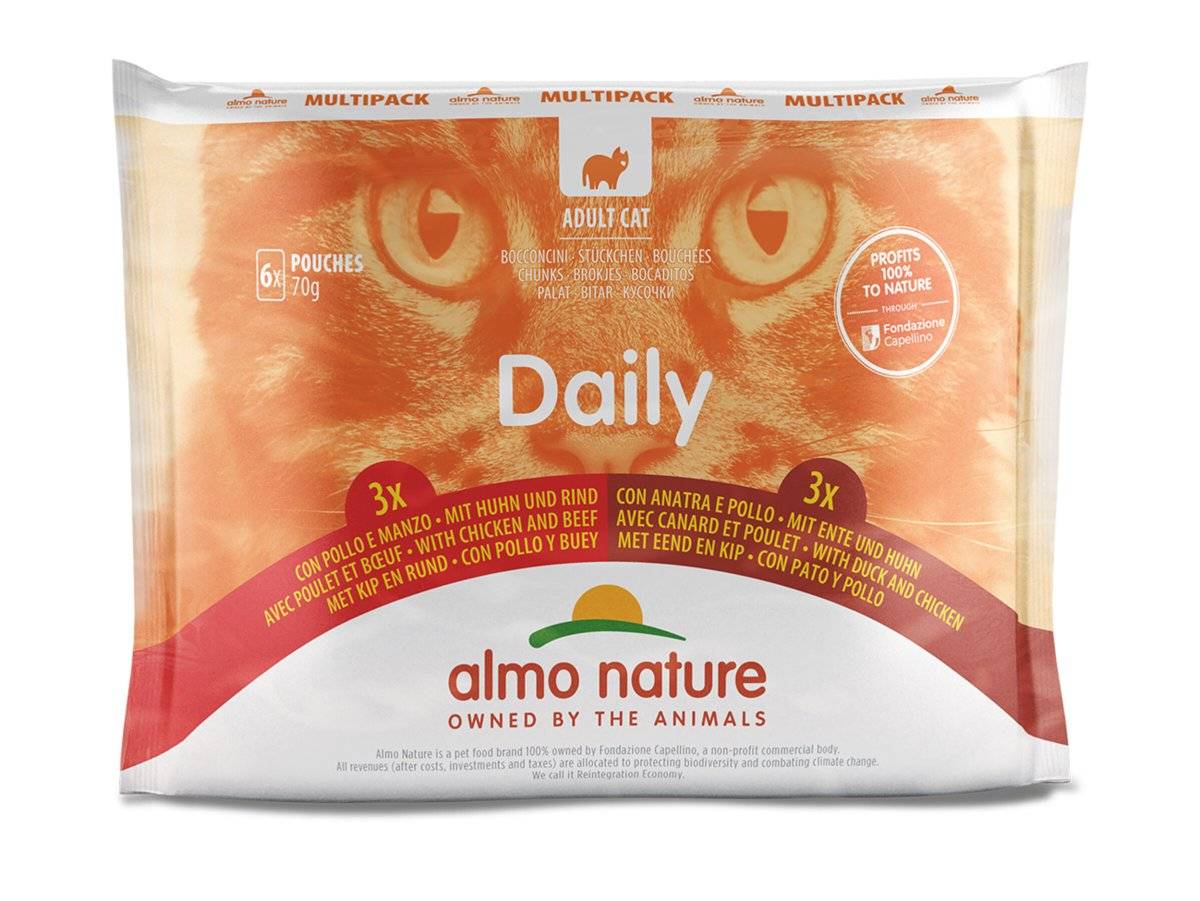 ALMO NATURE – CHIC & B EEF/CHIC & DUCK 6X70g