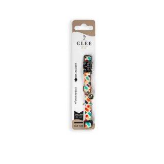 GLEE COLLARS WITH WEBBING TAPE, PLASTIC CLASP AND BELL, ICE CREAM 10mm x 30cm