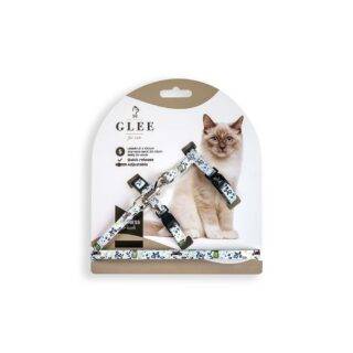 GLEE HARNESS WITH LEASH, FUNNY CAT SMALL