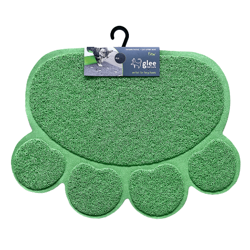 GLEE PAW TOILET MAT, LIGHT GREEN, 45X60CM