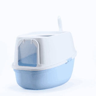 GLEE LITTER BOX CHLOE BLUE WHITE L40.7 x W41.5 x H61cm