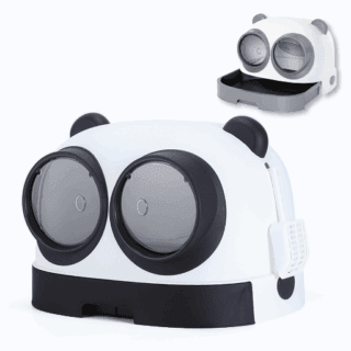 GLEE LITTER BOX CHLOE BLACK – WHITE L54.1 x W43.7 x H38.9cm