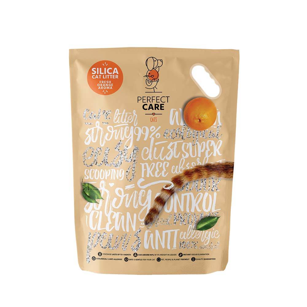 PERFECT CARE CAT SILICA LITTER ORANGE 15L