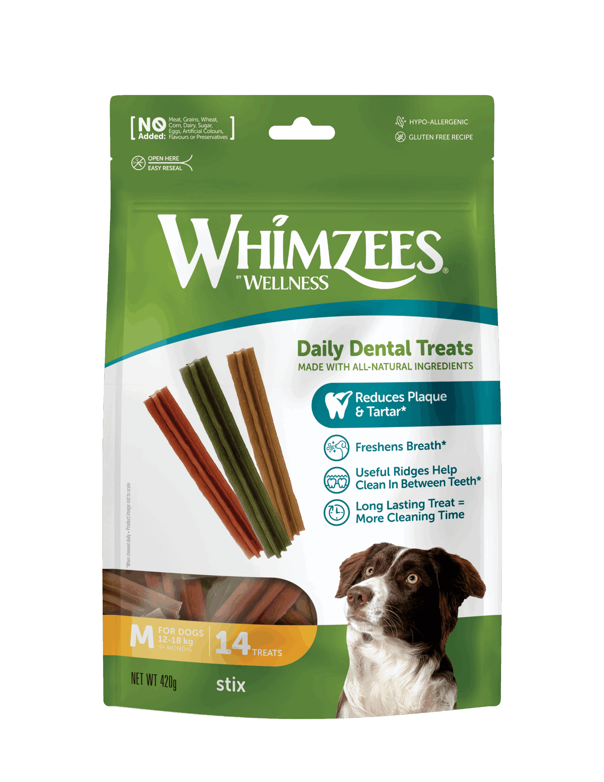 Whimzees Stix Medium (14pcs/420g)